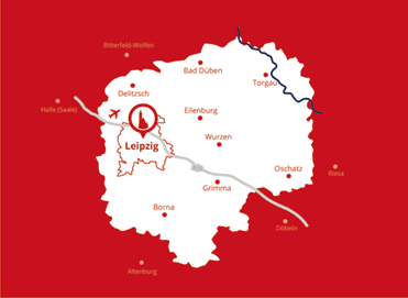 Karte Jobs für Leipzig